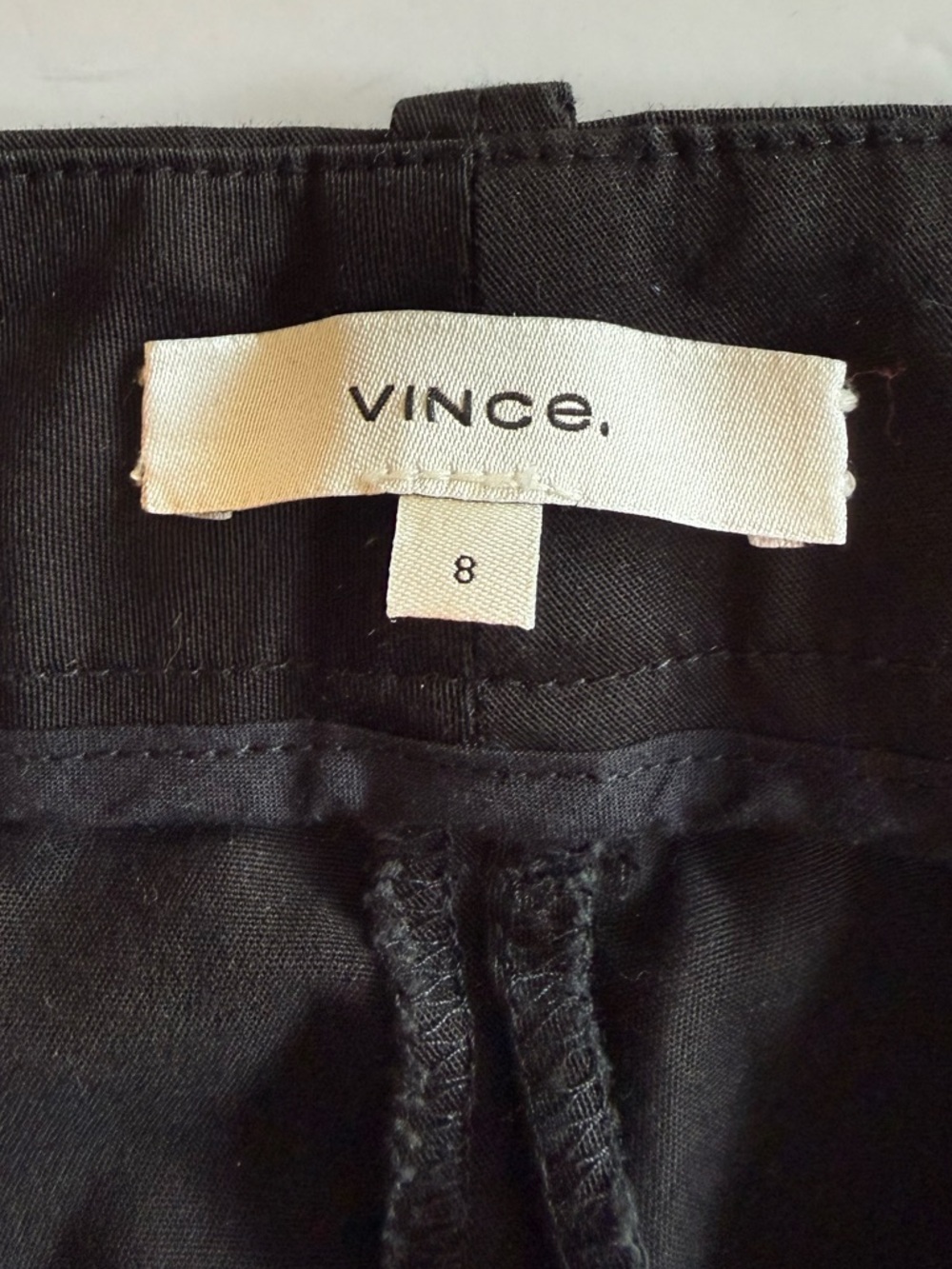 Vince Women’s Black Coin Pocket Cropped Chino Pants - Picture 5 of 10